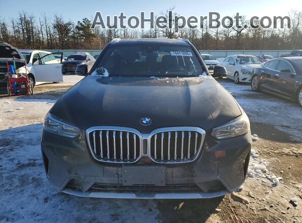 5UX43DP09N9L40223 2022 BMW X3 Black Դիմացի տեսք