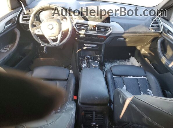 5UX43DP09N9L40223 2022 BMW X3 Black Առջևի վահանակի տեսք