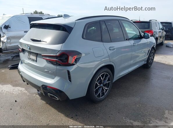 5UX43DP09P9P77822 2023 BMW X3 Gray Հետևի աջ