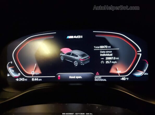 5UX43DT01N9K09437 2022 BMW X4 Черный Вид задних сидений