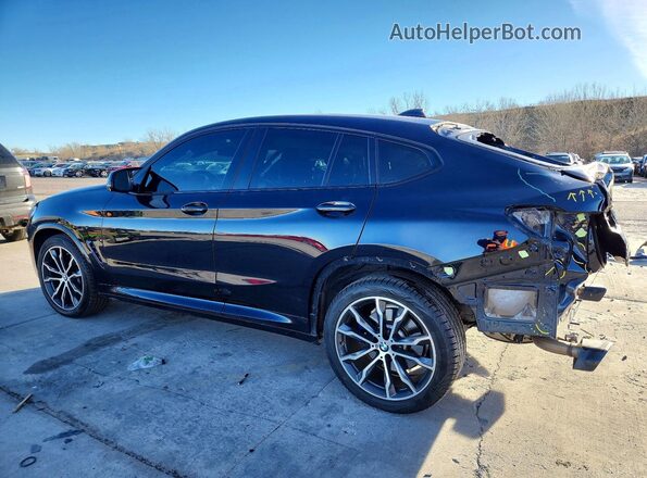 5UX43DT08N9J25101 2022 BMW X4 Blue Rear left