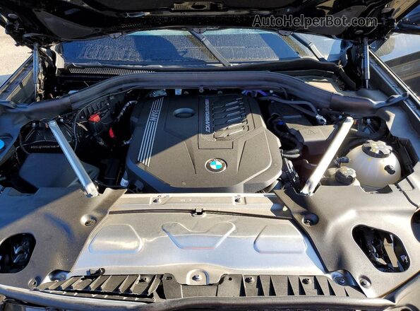 5UX43DT08R9W26883 2024 BMW X4 Black Engine compartment view