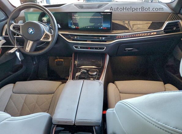 5UX43EU07S9Z93428 2025 BMW X5 Gray წინა პანელის ხედი