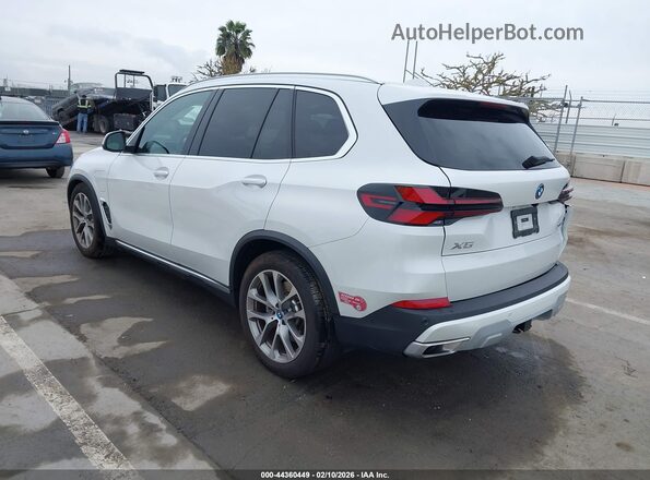 5UX43EU08S9X32020 2025 BMW X5 White Հետևի ձախ