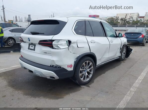 5UX43EU08S9X32020 2025 BMW X5 White Հետևի աջ