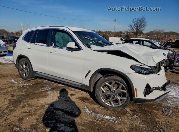 5UX53DP01N9K32067 2022 BMW X3 White წინა მარჯვენა