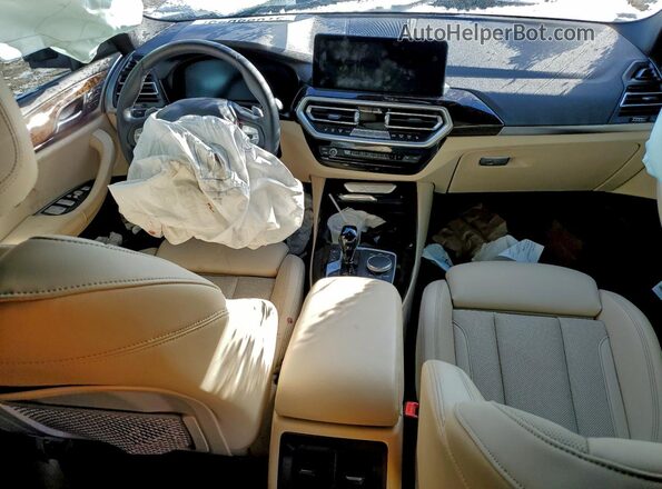5UX53DP01N9K32067 2022 BMW X3 White წინა პანელის ხედი
