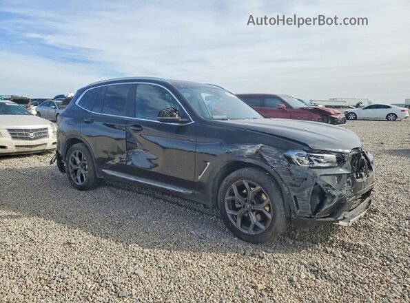 5UX53DP02P9R81463 2023 BMW X3 Black Front right