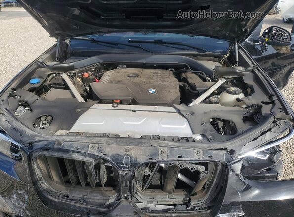 5UX53DP02P9R81463 2023 BMW X3 Black Engine compartment view