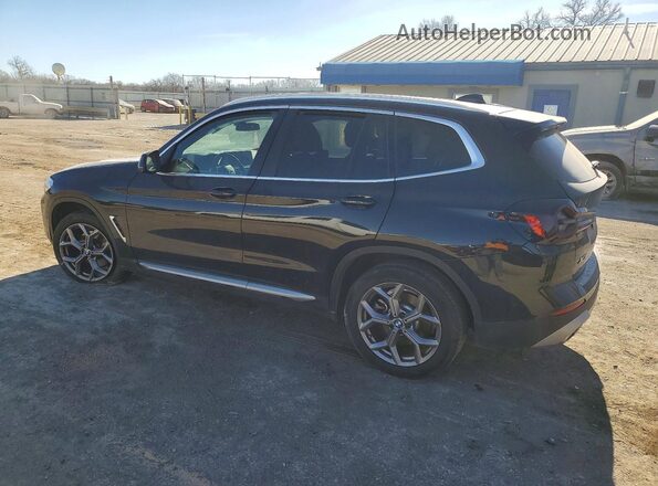 5UX53DP02P9S00120 2023 BMW X3 Black Tył lewy