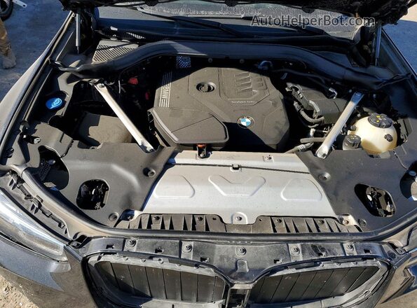 5UX53DP02P9S00120 2023 BMW X3 Black Widok wnętrza z tyłu