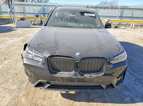 5UX53DP02P9S00120 2023 BMW X3 Black Widok z przodu