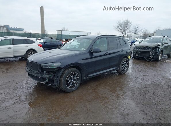 5UX53DP05P9N72082 2023 BMW X3 Dark Blue წინა მარცხენა ხედი სამი მეოთხედიდან