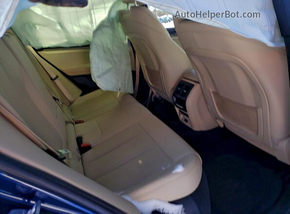 5UX53DP06N9K92412 2022 BMW X3 Blue უკანა სავარძლების ხედი