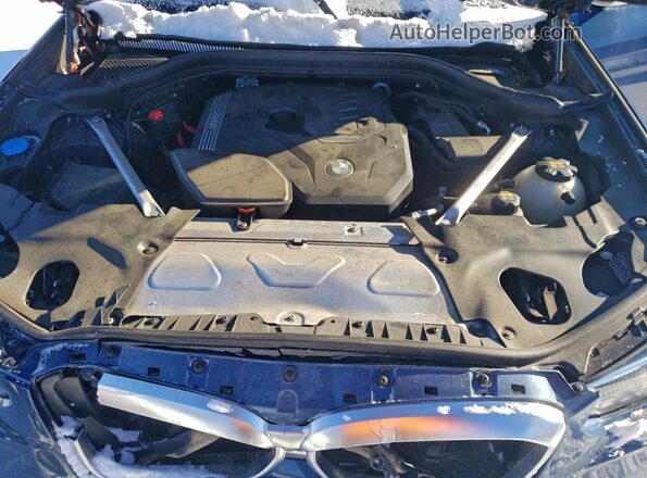 5UX53DP06N9K92412 2022 BMW X3 Blue უკანა სალონის ხედი