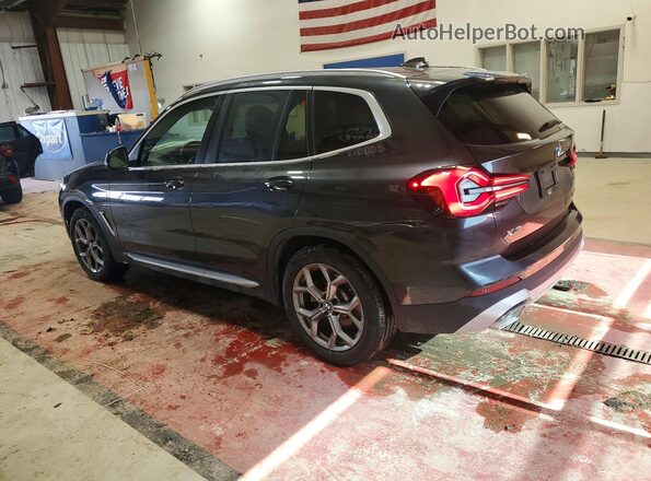 5UX53DP07R9T42997 2024 BMW X3 Charcoal Հետևի ձախ