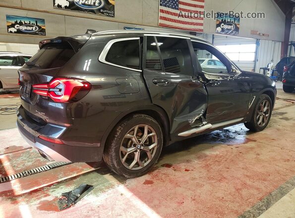 5UX53DP07R9T42997 2024 BMW X3 Charcoal Հետևի աջ