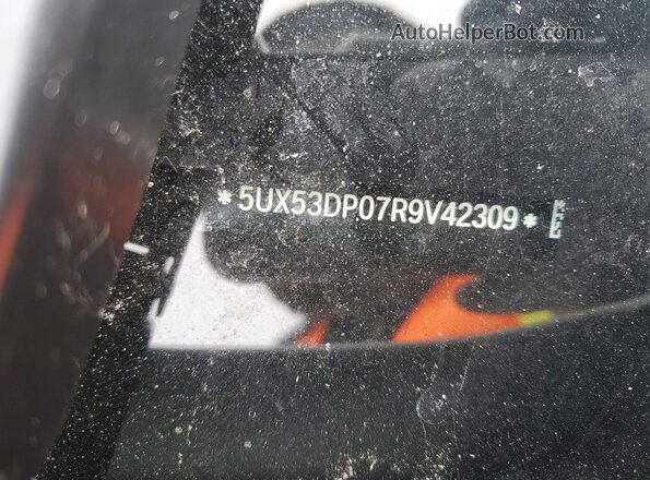 5UX53DP07R9V42309 2024 BMW X3 Белый Вид наклейки с VIN-кодом