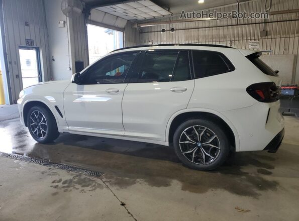 5UX53DP09P9P03918 2023 BMW X3 White Trasero izquierdo