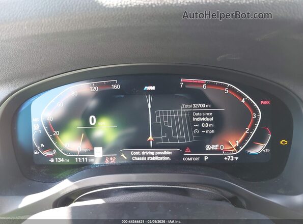 5UX53DP0XP9R64202 2023 BMW X3 Gray უკანა სავარძლების ხედი