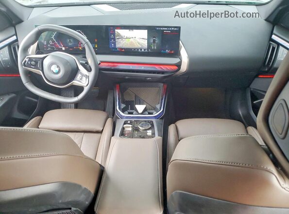 5UX53GP06S9020164 2025 BMW X3 Black Dashboard view