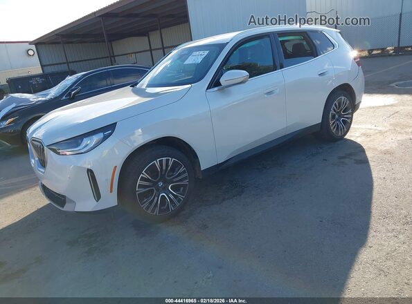 5UX53GP06T9234010 2026 BMW X3 White წინა მარცხენა ხედი სამი მეოთხედიდან