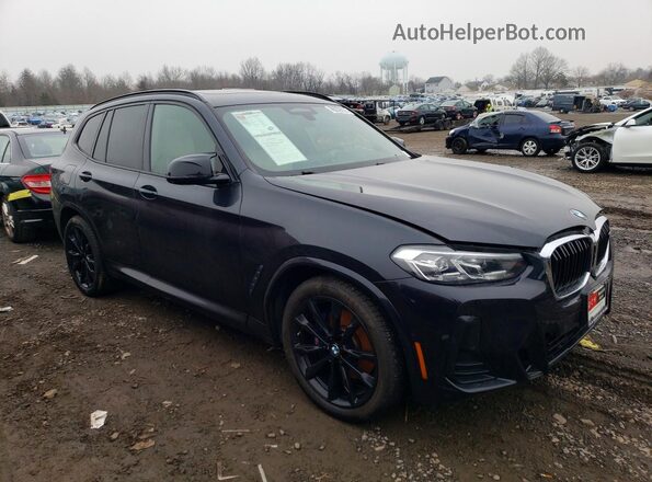 5UX83DP06N9L26961 2022 BMW X3 Черный Передняя правая четверть