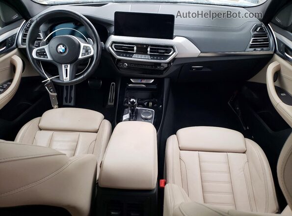 5UX83DP06N9L26961 2022 BMW X3 Черный Вид панели приборов
