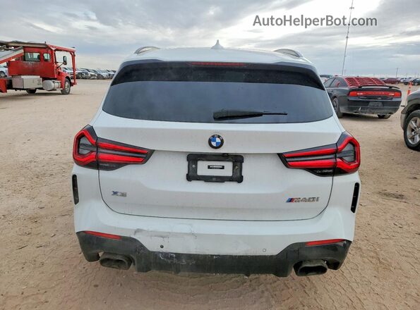 5UX83DP07N9J41737 2022 BMW X3 White Вид ззаду