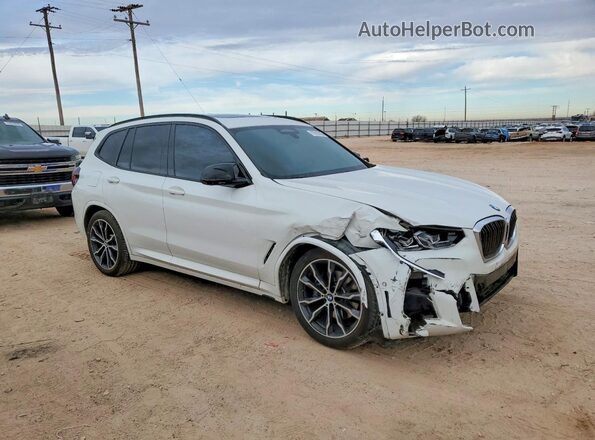 5UX83DP07N9J41737 2022 BMW X3 White Передня права чверть