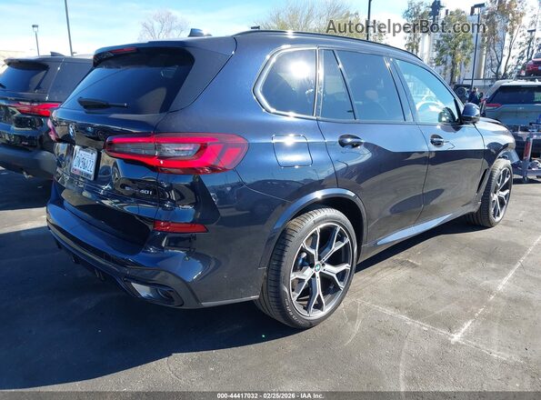 5UXCR4C09P9R80810 2023 BMW X5 Blue Задня права чверть