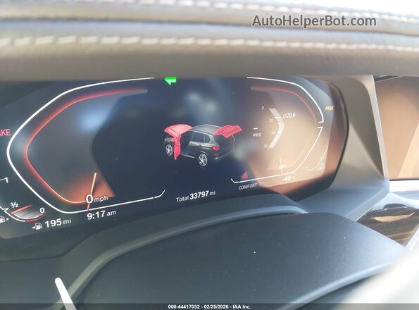 5UXCR4C09P9R80810 2023 BMW X5 Blue Вид задніх сидінь