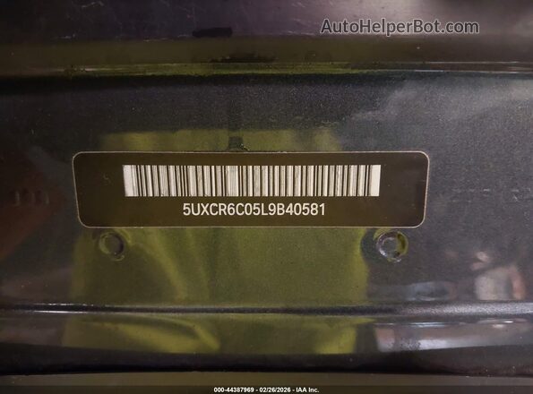 5UXCR6C05L9B40581 2020 BMW X5 Серый 