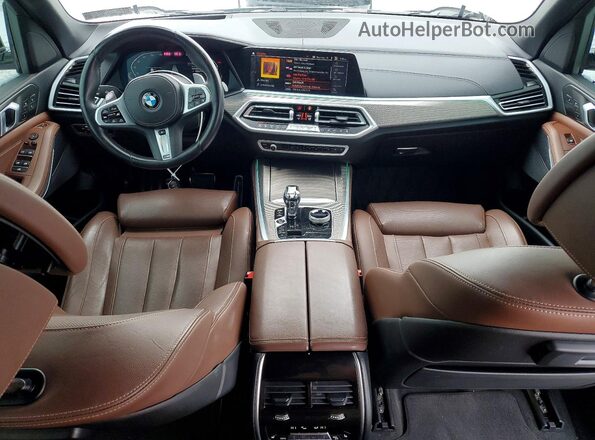5UXCR6C09N9K65616 2022 BMW X5 White Вид панелі приладів