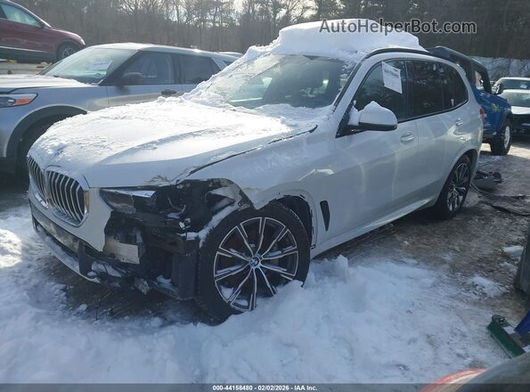 5UXCR6C57KLL35592 2019 BMW X5 White Առջևի ձախ երեք քառորդ տեսարան