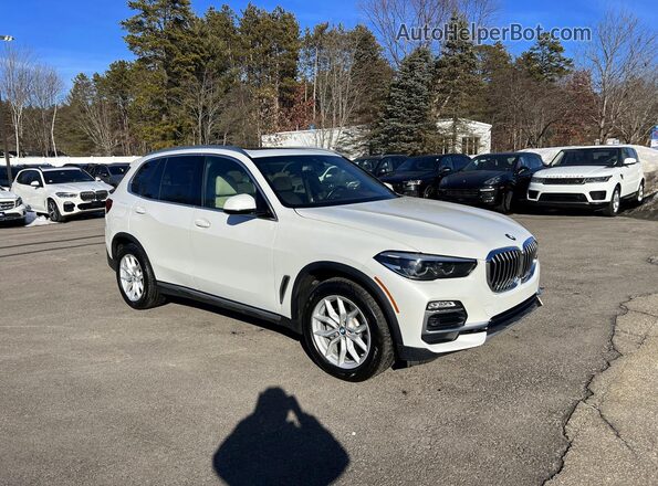 5UXCR6C5XKLL02067 2019 BMW X5 White Trasero izquierdo