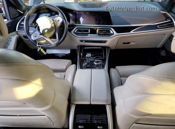 5UXCW2C01L9B41874 2020 BMW X7 Black წინა პანელის ხედი