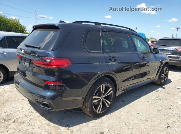 5UXCW2C01M9F64522 2021 BMW X7 Black უკანა მარჯვენა