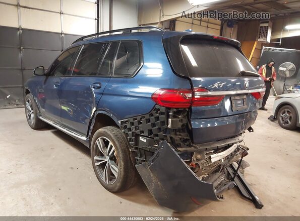 5UXCW2C03M9E70013 2021 BMW X7 Blue Rear left