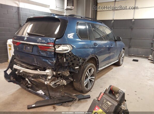 5UXCW2C03M9E70013 2021 BMW X7 Blue Rear right