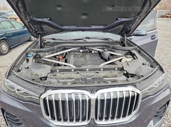 5UXCW2C04M9D95662 2021 BMW X7 Gray Вид задньої частини салону