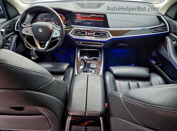 5UXCW2C04M9D95662 2021 BMW X7 Gray Вид панелі приладів