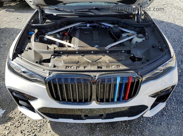 5UXCW2C04M9E21497 2021 BMW X7 White Вид підкапотного простору
