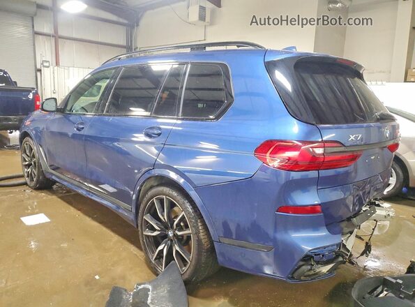 5UXCW2C07M9E43574 2021 BMW X7 Blue Tył lewy