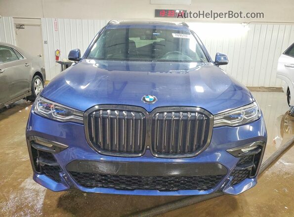 5UXCW2C07M9E43574 2021 BMW X7 Blue Widok z przodu