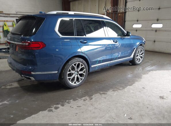5UXCW2C08N9M79899 2022 BMW X7 Blue Rear right