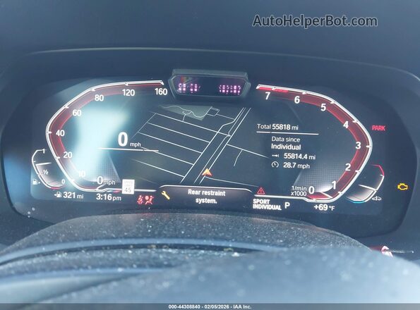 5UXCW2C08N9M85394 2022 BMW X7 Dark Blue Вид задних сидений