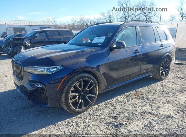 5UXCW2C08N9M85394 2022 BMW X7 Dark Blue Передняя левая четверть