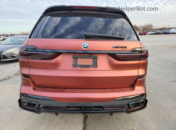 5UXCW2C0XL0E74708 2020 BMW X7 Red Widok z tyłu