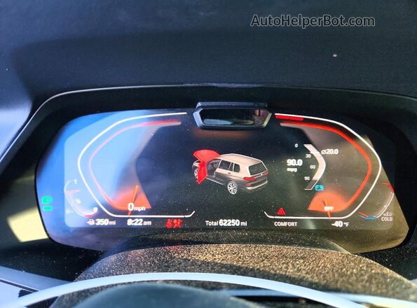 5UXCW2C0XL0E74708 2020 BMW X7 Red Widok zestawu wskaźników